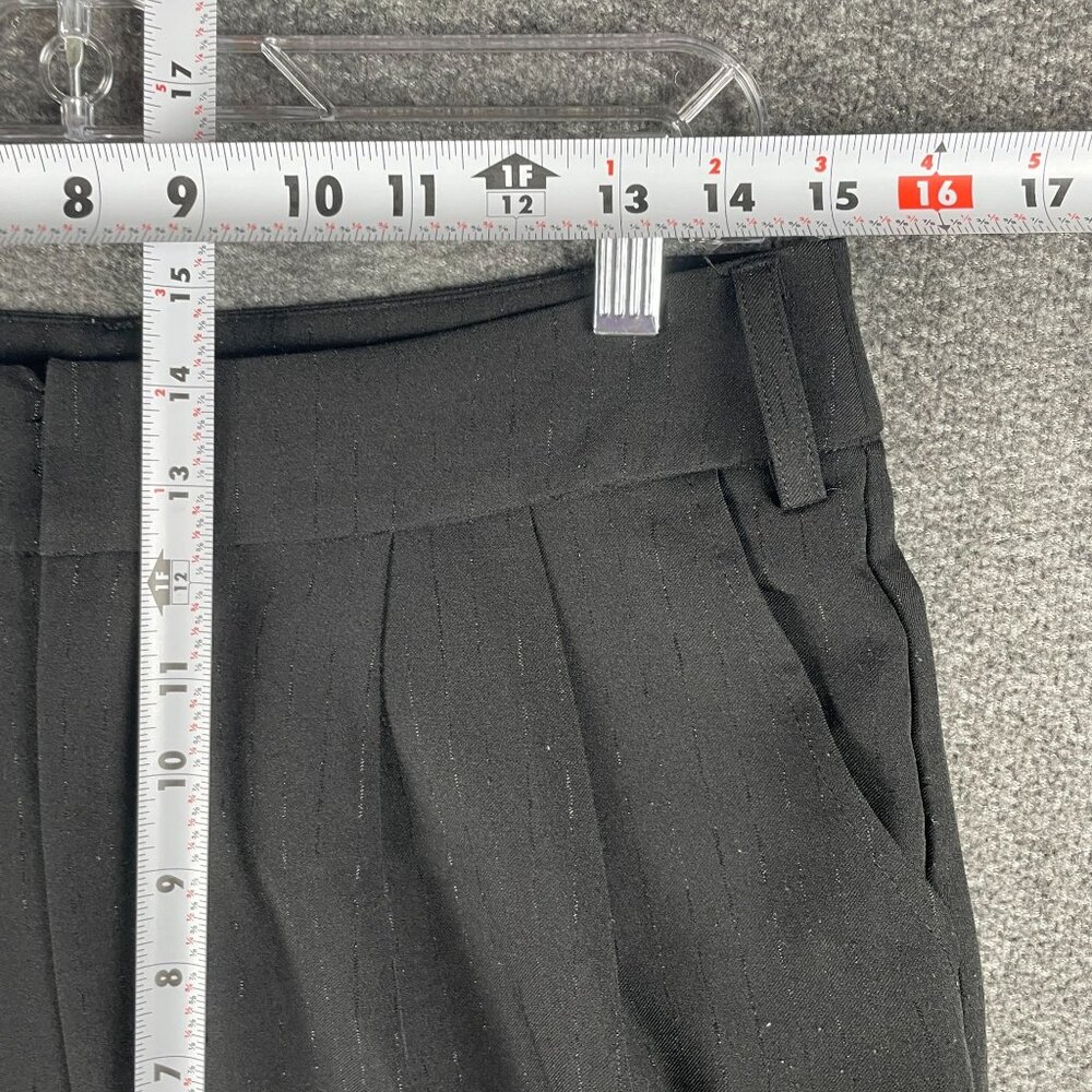 7 For All Mankind 7FAM Pants Womens Size M Wide Leg Striped Work Office Capsule - Picture 6 of 13